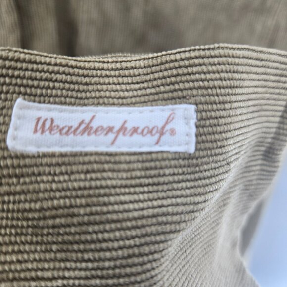 Original Weatherproof Vintage Olive Green Corduroy Button Down Shirt Medium - Picture 9 of 11